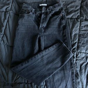 Black Wash PACSUN Ultra High Rise Slim Jeans